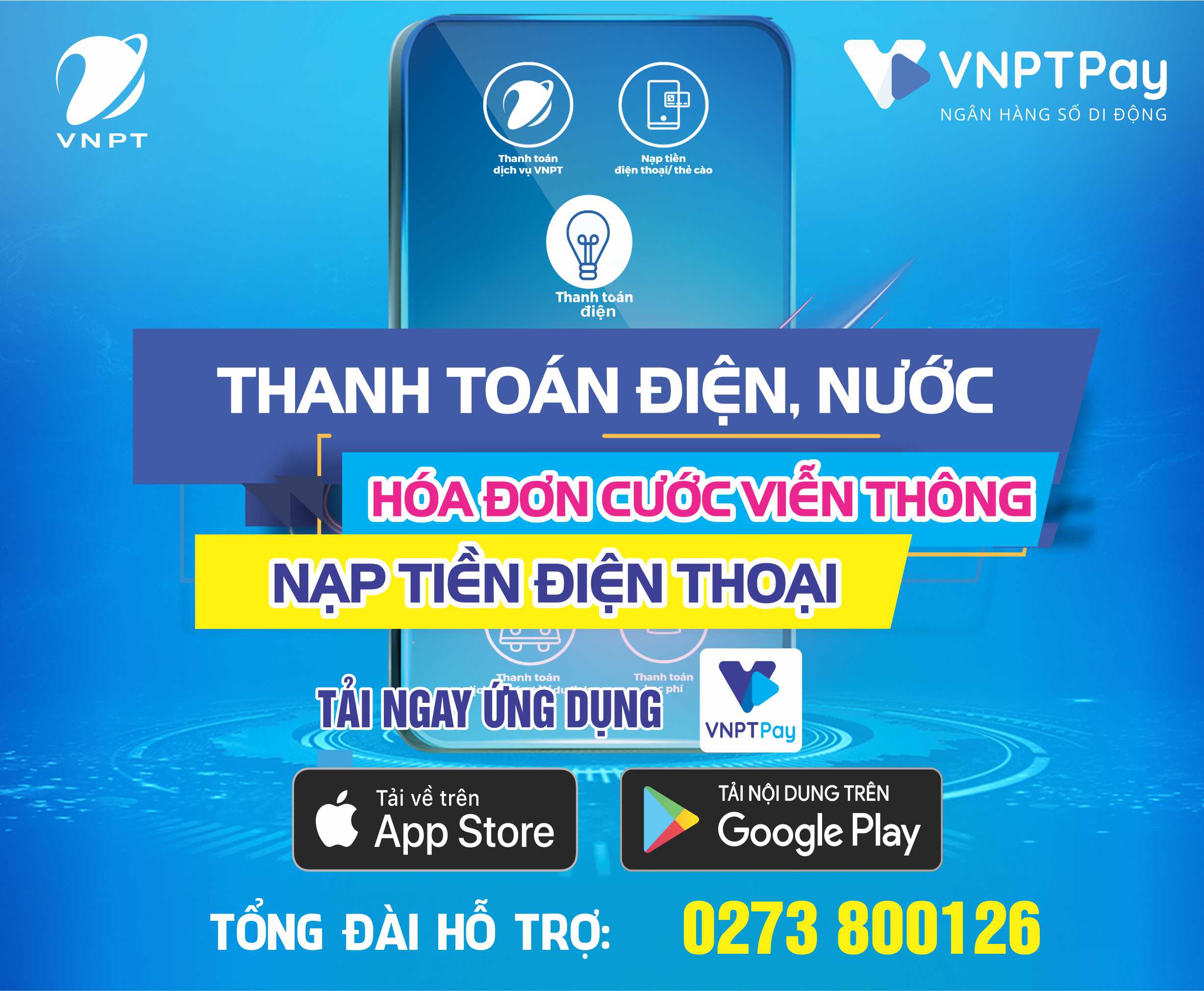 HƯỚNG DẪN THANH TOÁN TIỀN ĐIỆN QUA VÍ VNPT PAY